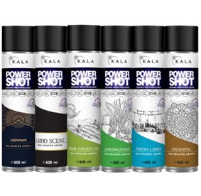 Kala Zestaw POWER SHOT 6x600ml - odświeżacze powietrza